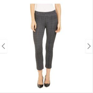 Michael Kors black check cropped work pants. NWOT.